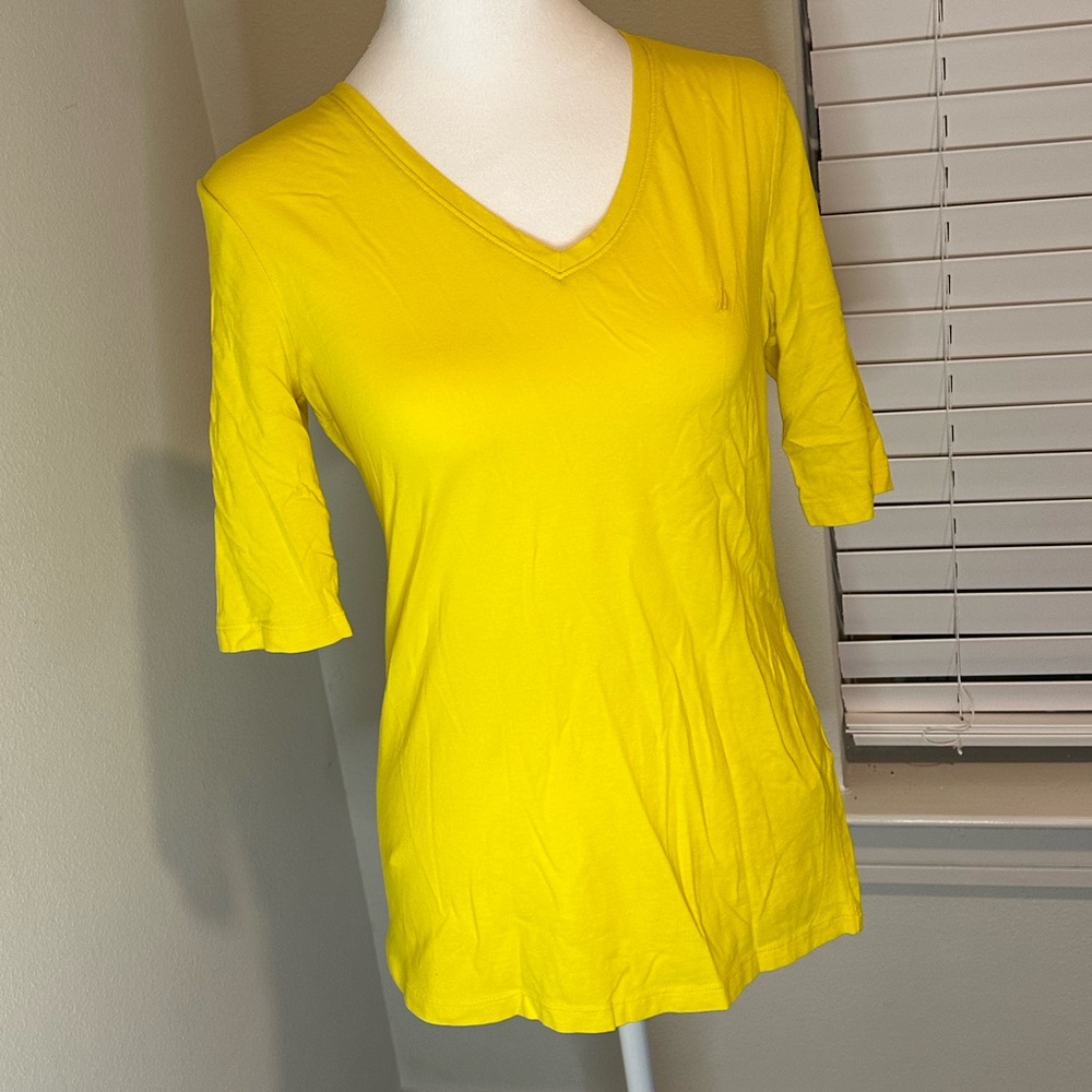 Nautica yellow t shirt